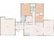 Detailed floor plan showcasing the layout of the house, including bedrooms, bathrooms, kitchen, garage and living areas at 260 17Th St, Columbus, IN 47201