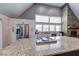 Bright kitchen with granite counters, stainless steel appliances, and large center island at 260 17Th St, Columbus, IN 47201