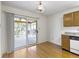 Breakfast nook featuring sliding doors to the patio and a view of the outdoors at 3114 Village Park N Dr, Carmel, IN 46033