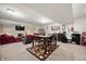 Open living space with dining area and comfortable seating for entertaining or relaxing at 3286 Hemlock St, Whiteland, IN 46184