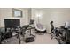 Bright office space featuring multiple monitors, desk space, and a comfortable chair at 3286 Hemlock St, Whiteland, IN 46184