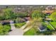 Beautiful aerial view of a single-Gathering home with mature trees and a long driveway at 360 Hope Ct, Greenwood, IN 46142