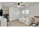 Comfortable bedroom with large closet, workstation, and natural light at 360 Hope Ct, Greenwood, IN 46142