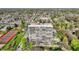 Bird's-eye view showcasing the apartment complex and the charming residential neighborhood beyond at 4000 N Meridian St # 9E, Indianapolis, IN 46208