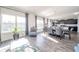 Open concept with the dining room and kitchen, the living room has plenty of light at 403 N Crystal Dr, Fortville, IN 46040