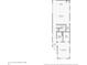 First floor plan featuring kitchen, living room, primary bedroom, primary bathroom, and entry foyer at 4077 Rookwood Ave, Indianapolis, IN 46208