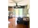 Kitchen with hardwood floors, a sliding glass door, wood cabinets and matching appliances at 4211 Medina Way, Indianapolis, IN 46227