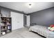 A bedroom featuring a twin bed and closet at 5954 Crowley Pkwy, Whitestown, IN 46075
