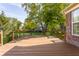 Spacious deck offers beautiful views of the landscaped backyard at 6527 Briarwood Pl, Zionsville, IN 46077