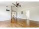 Open-concept living area featuring hardwood floors and an open view at 6527 Briarwood Pl, Zionsville, IN 46077