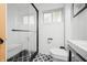 Bathroom features a glass-enclosed shower and modern fixtures at 7456 Heather Ct, Nineveh, IN 46164