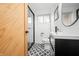 Modern bathroom with a glass-enclosed shower and stylish fixtures at 7456 Heather Ct, Nineveh, IN 46164