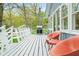 Deck with grill, orange chairs, and outdoor seating area at 7456 Heather Ct, Nineveh, IN 46164