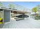 Private dock with boat lift offering convenient water access and views of the beautiful lake at 7456 Heather Ct, Nineveh, IN 46164