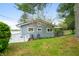 Home exterior featuring a side view with a white deck on the water at 7456 Heather Ct, Nineveh, IN 46164