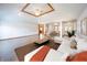 Bright living room with open floor plan, wood floors, high ceiling, and modern furnishings at 838 Deerfield Rd, Anderson, IN 46012