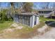 A functional outbuilding with multiple windows and a convenient access door is situated on the property at 911 W Washington Ave, Shelbyville, IN 46176