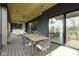 Spacious outdoor patio with a wooden ceiling, ceiling fans, and a large dining table, perfect for entertaining guests at 1333 Chatham Rdg Ct, Westfield, IN 46074