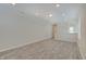 Open bonus room with wood-look floors, recessed lighting, and a light color scheme at 13392 Dorster St, Fishers, IN 46037