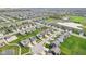 Bird's eye view of a residential area featuring tidy lawns, consistent architectural design, and community amenities at 1973 Mobley Dr, Westfield, IN 46074