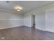 Basement featuring vinyl flooring and neutral paint at 212 Westridge Blvd, Greenwood, IN 46142