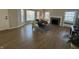 Bright living room with wood floors, a decorative fireplace, and modern furnishings at 2135 Union St, Columbus, IN 47201