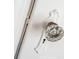 Close-up of a vintage-style glass door knob on a white painted door at 270 S Lasalle St, Indianapolis, IN 46201