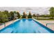 Inviting in-ground pool with clean lines and concrete surround in a beautifully landscaped backyard at 2785 W High Grove Cir, Zionsville, IN 46077