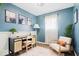 Charming office with a desk, chair, and natural light at 3134 Orchard Ave, Indianapolis, IN 46218