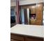 Kitchen featuring stainless steel refrigerator and plenty of cabinet space at 326 Virginia St, Fortville, IN 46040