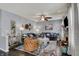 Inviting living room with modern decor, hardwood floors, and a cozy atmosphere at 3466 Firethorn Dr, Whitestown, IN 46075