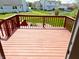Outdoor deck with beautiful backyard views is perfect for enjoying the outdoors and relaxing and entertaining at 436 Tavistock Dr, Mooresville, IN 46158