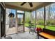 Bright screened-in porch provides private outdoor space for relaxing or entertaining at 5453 Nighthawk Way, Indianapolis, IN 46254