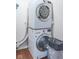 Stacked washer and dryer in the laundry room at 5895 Sugar Pine Dr, Avon, IN 46123