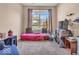 Bedroom featuring a large window, and daybed at 6502 E Walton Dr, Camby, IN 46113