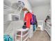 Organized walk-in closet with ample shelving and storage for clothing and accessories at 6502 E Walton Dr, Camby, IN 46113