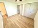 Spacious bedroom features neutral walls and luxury vinyl plank flooring at 653 Southridge Ct, Westfield, IN 46074