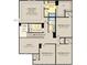 Upstairs floor plan of owner's suite, bedrooms, bathrooms, laundry, and loft area at 7007 Myra Way, Indianapolis, IN 46239