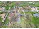 Aerial view of a home and property with a large backyard and mature trees at 8051 Sycamore Springs Trl, Indianapolis, IN 46239