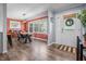 Inviting dining area featuring modern decor, lots of light, and attractive flooring at 8051 Sycamore Springs Trl, Indianapolis, IN 46239