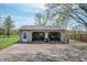 Detached two-car garage with an open interior, perfect for storage or a workshop at 8051 Sycamore Springs Trl, Indianapolis, IN 46239