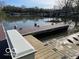 Private dock with boat slips, enhancing waterfront living and recreational opportunities at 8069 Middle Bay Ln, Indianapolis, IN 46236