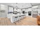 Well-equipped kitchen with a center island, stainless steel appliances, and ample cabinet space at 8850 W 225 S, Columbus, IN 47201