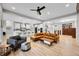 Spacious living area with an open-concept design and seamless flow to the kitchen area at 8850 W 225 S, Columbus, IN 47201
