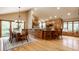 This open-concept living space offers a dining area adjacent to a well-equipped kitchen at 8901 Shetland Ln, Indianapolis, IN 46278