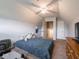 A bedroom shows a bed, desk, and storage at 9243 Compton Farm Ln, Indianapolis, IN 46259