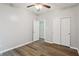 Bedroom with closet, hardwood floors, and bright natural light at 963 Kempson Ct, Westfield, IN 46074