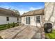 An inviting backyard patio with a concrete design, adjacent to a well-maintained yard at 9688 Amber Glow Ct, Fishers, IN 46037