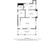 Detailed floor plan showcasing the layout of the home including living spaces, kitchen, and bath at 110 W Buckeye St, Cicero, IN 46034