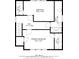 Detailed floor plan showcasing bedrooms, bathrooms, closets and hallways in the home at 110 W Buckeye St, Cicero, IN 46034